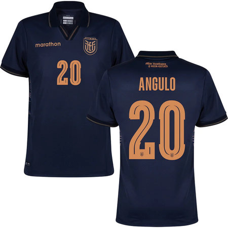 ANGULO #20 Ecuador Away Soccer jersey World Cup 2026