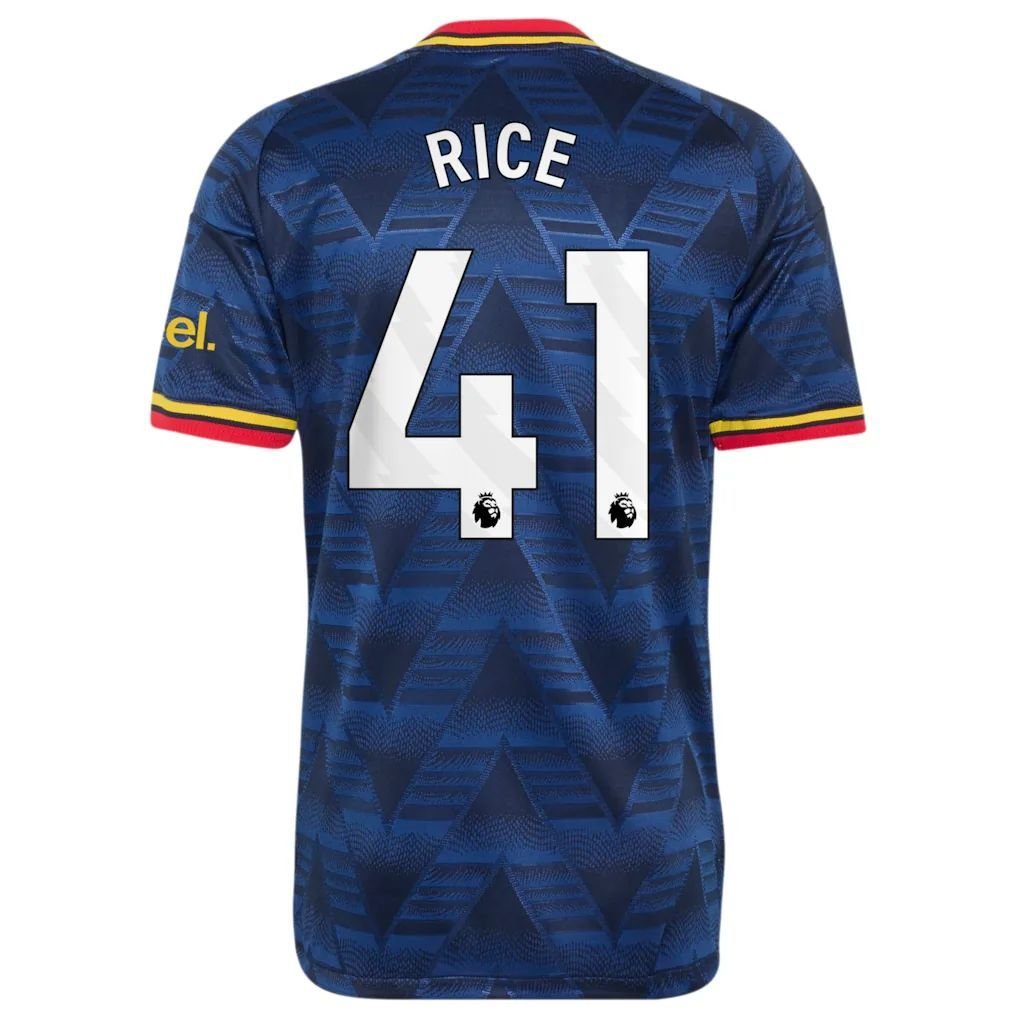 Arsenal Away Authentic Shirt 2026-27 with Rice 41 printing Soccer Football Jersey — view 3