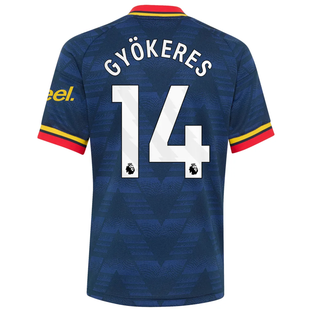 Arsenal adidas Away Shirt 2026-27 - Kids with Gyökeres 14 printing — view 3