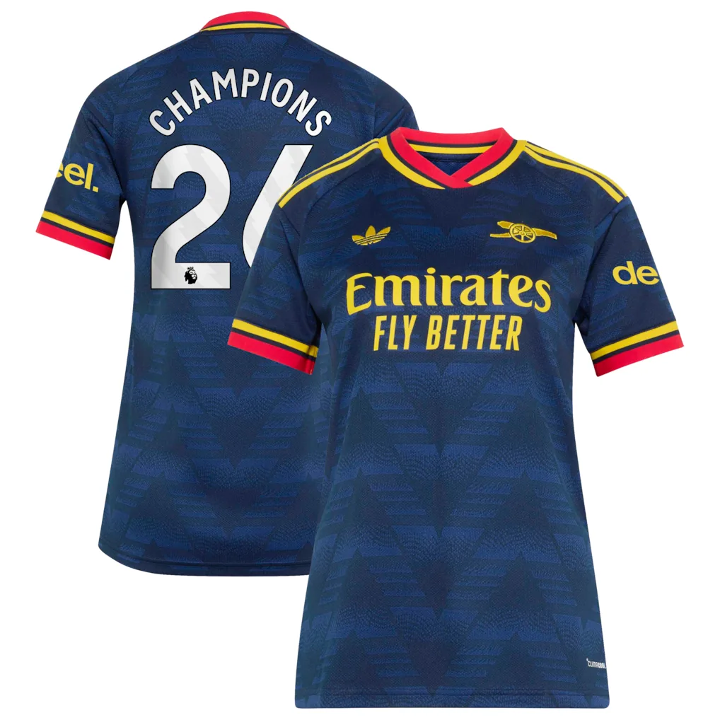 Arsenal Away Shirt 2026-27 - Womens with Champions 26 printing Soccer Football Jersey