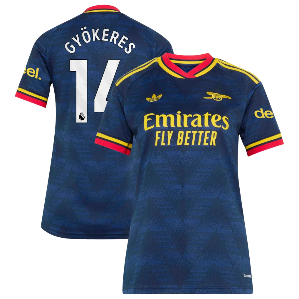 Arsenal adidas Away Shirt 2026-27 - Womens with Gyökeres 14 printing — view 1
