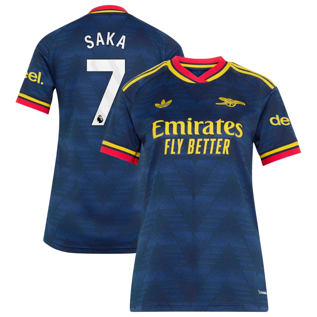 Arsenal Away Shirt 2026-27 - Womens with Saka 7 printing Soccer Football Jersey