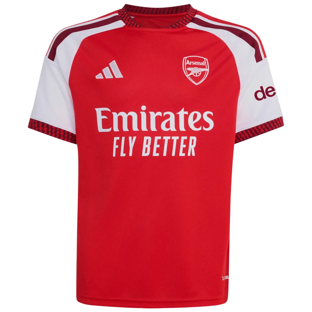 Arsenal Home Shirt 2026-27 - Kids with Champions 26 printing soccer set, Includes jersey and shorts — view 2