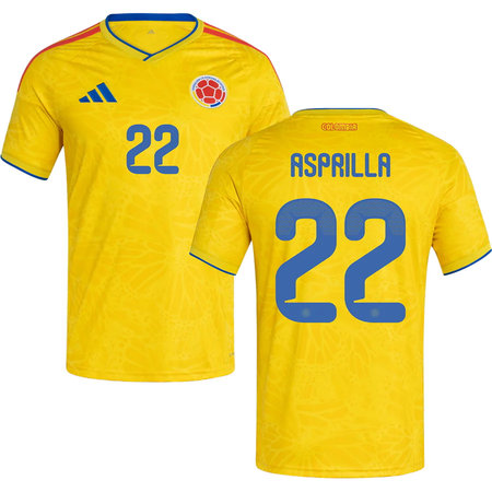 ASPRILLA #22 Colombia Home Soccer jersey World Cup 2026