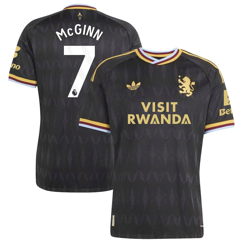 Aston Villa adidas Away Authentic Shirt 2026-27 with Mcginn 7 printing — view 1