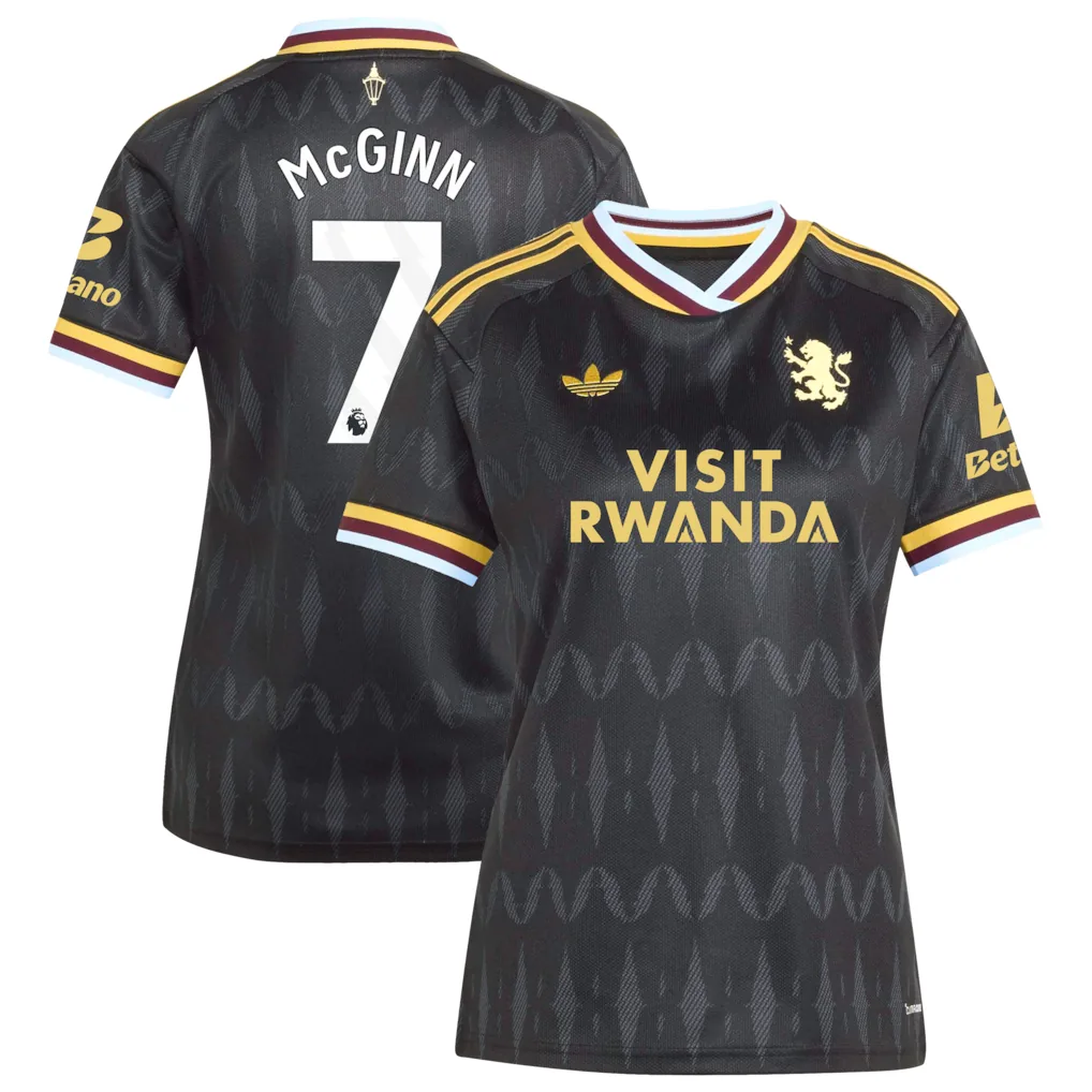 Aston Villa adidas Away Shirt 2026-27 - Womens with Mcginn 7 printing — view 1