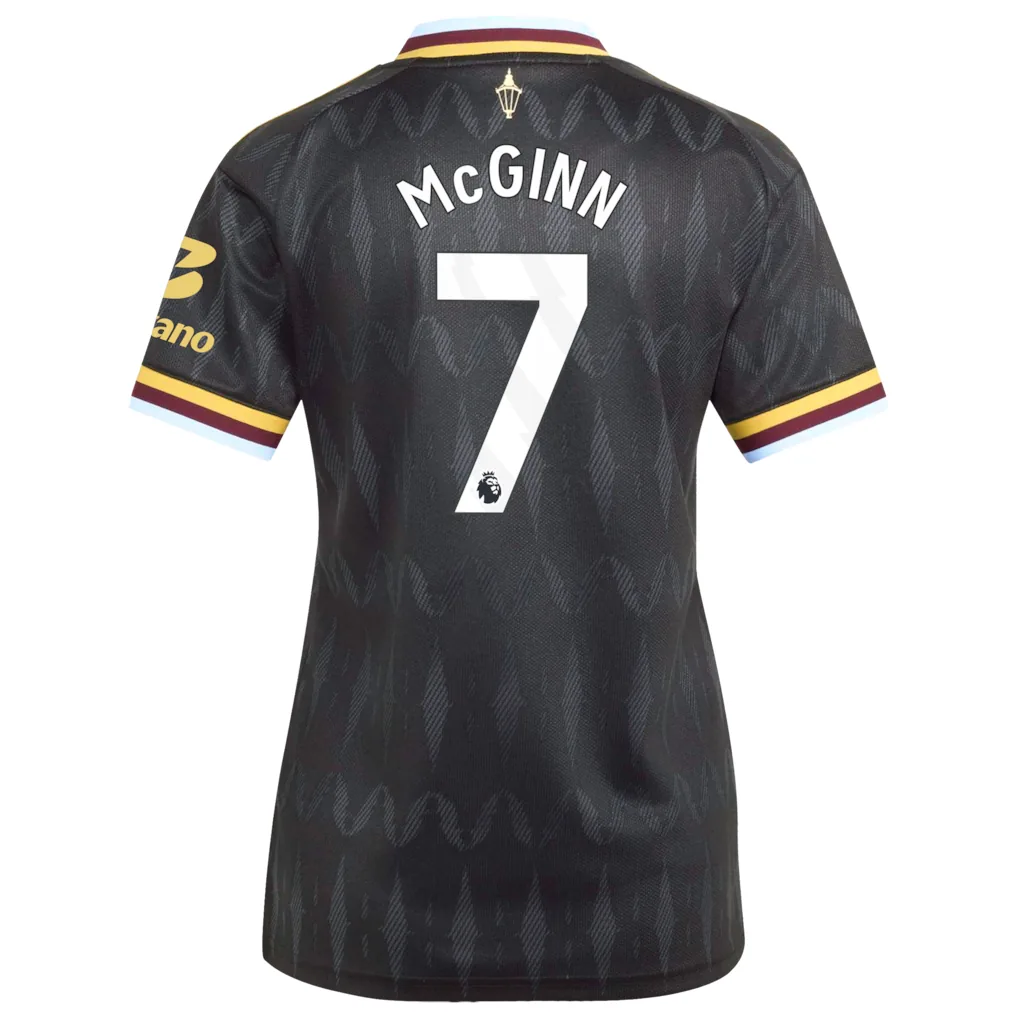 Aston Villa adidas Away Shirt 2026-27 - Womens with Mcginn 7 printing — view 3
