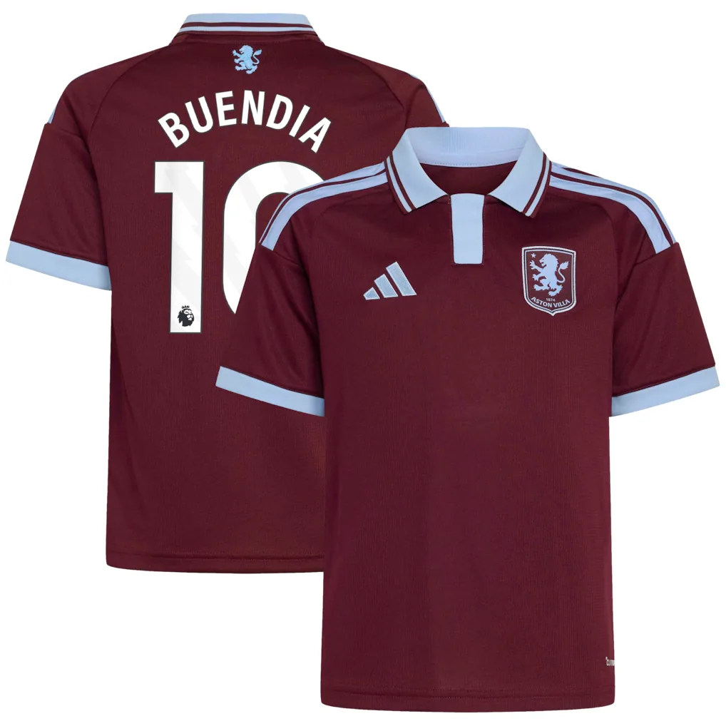 Aston Villa adidas Home Shirt 2026-27 - Kids with Buendia 10 printing — view 1
