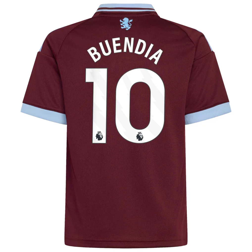 Aston Villa adidas Home Shirt 2026-27 - Kids with Buendia 10 printing — view 3