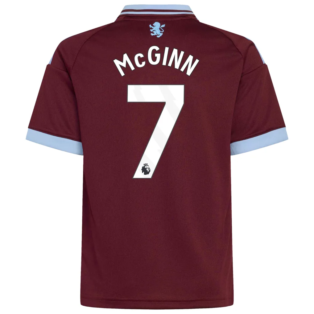 Aston Villa adidas Home Shirt 2026-27 - Kids with McGinn 7 printing — view 3