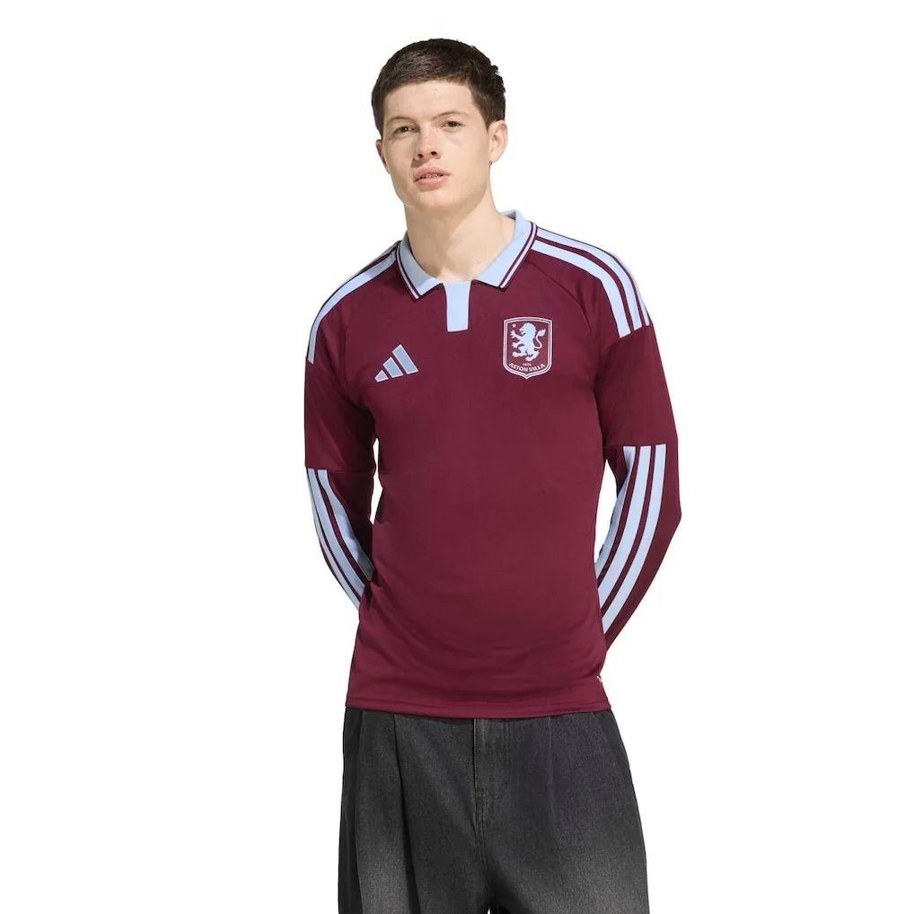 Aston Villa adidas Home Shirt 2026-27 - Long Sleeve