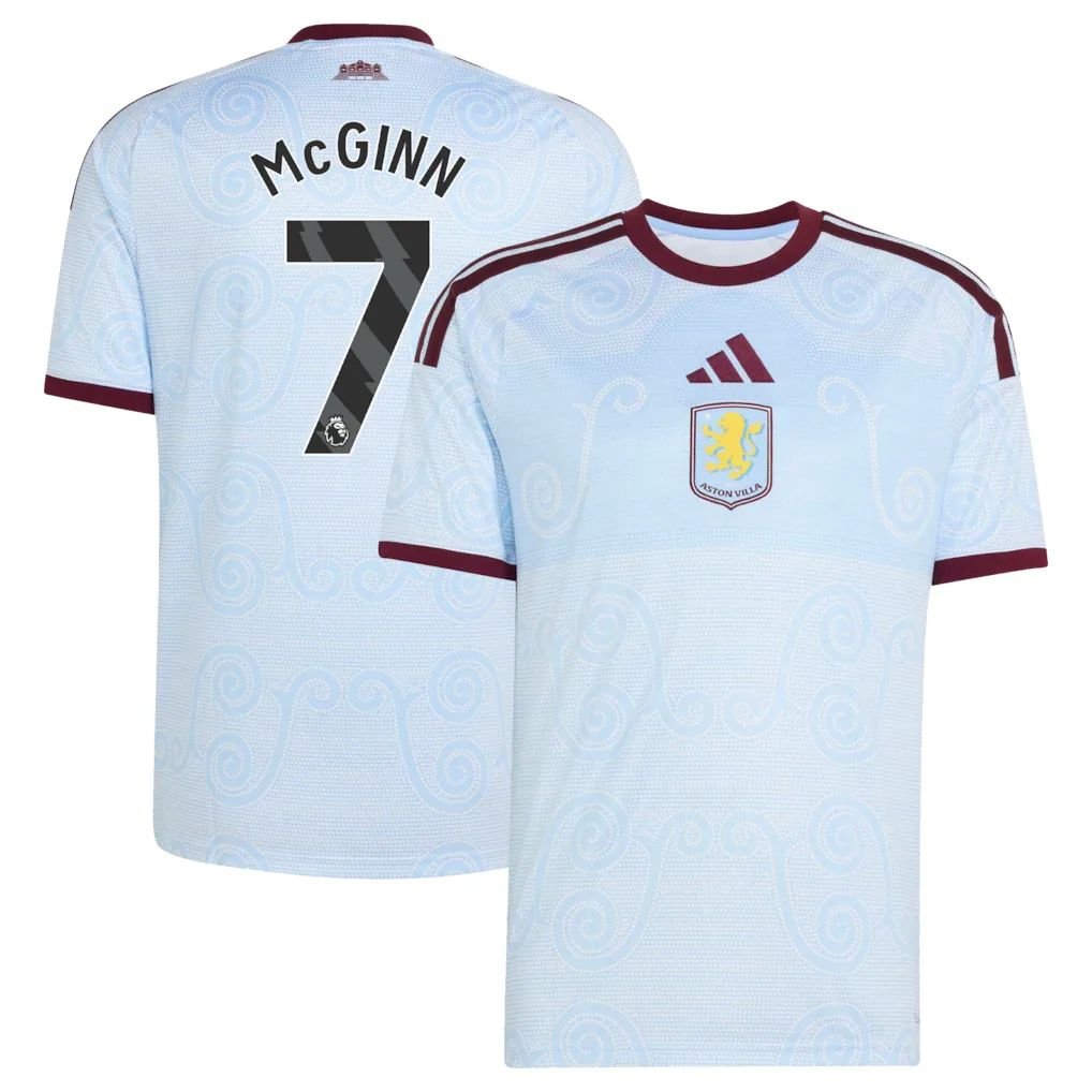 Aston Villa adidas Third Shirt 2026-27 with Mcginn 7 printing