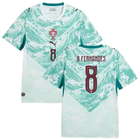 B.FERNANDES #8 Portugal Away Soccer jersey World Cup 2026