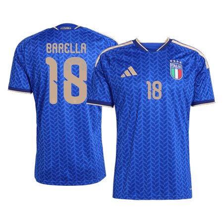 BARELLA #18 Italy Home Soccer jersey World Cup 2026