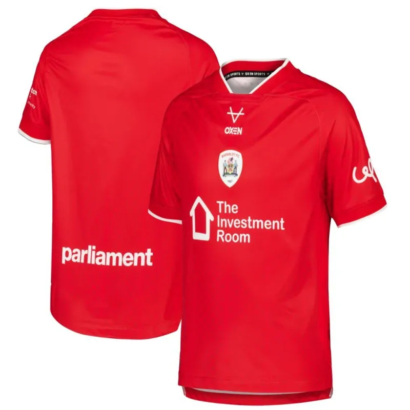 Barnsley FC Oxen Home Shirt 2026-27 - Kids soccer set, Includes jersey and shorts