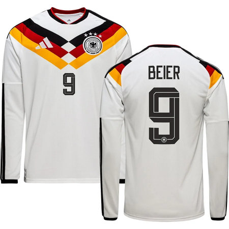 BEIER #9 Germany Home Long Sleeve Soccer jersey World Cup 2026