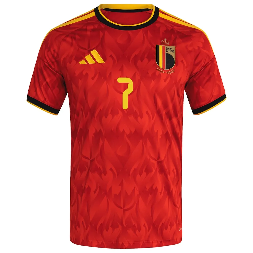 Belgium adidas Home Shirt 2026 with De Bruyne 7 printing — view 2