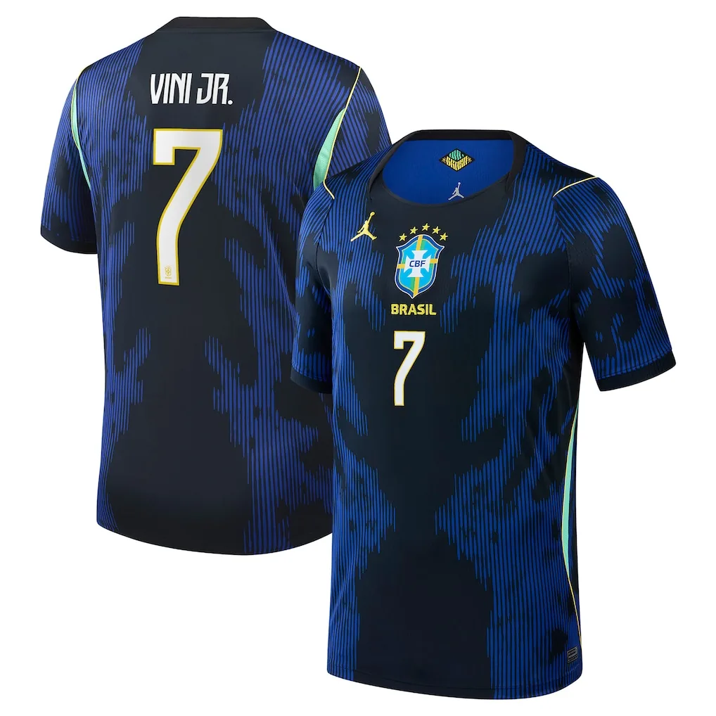 Brazil Jordan Stadium Away Shirt 2026 - Kids with Vini Jr. 7 printing