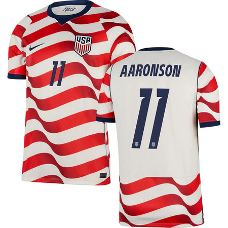 Brenden Aaronson #11 USA Home Soccer jersey World Cup 2026