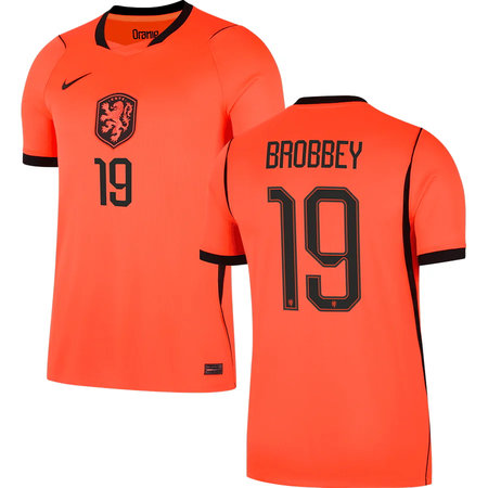 BROBBEY #19 Netherlands Home Soccer jersey World Cup 2026 — view 1