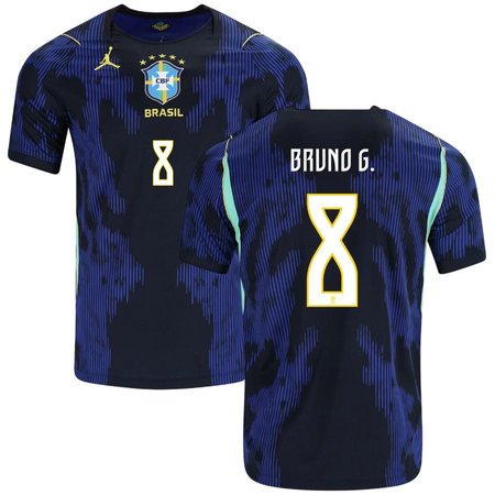 Bruno G. #8 Brazil Away Soccer jersey World Cup 2026