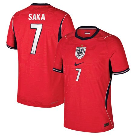 Bukayo Saka #7 England Away Match Soccer jersey World Cup 2026 — view 1