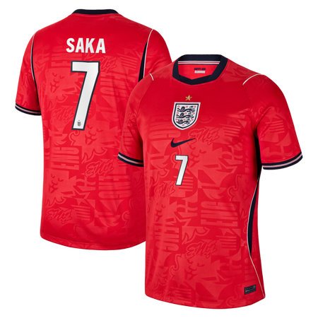 Bukayo Saka #7 England Away Stadium Soccer jersey World Cup 2026 — view 1