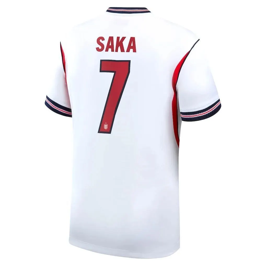 Bukayo Saka #7 England Home Match Soccer jersey World Cup 2026 — view 3