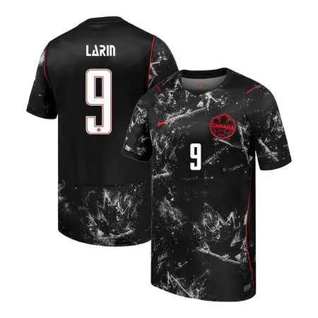 Cyle Larin #9 Canada Away Stadium Soccer jersey World Cup 2026