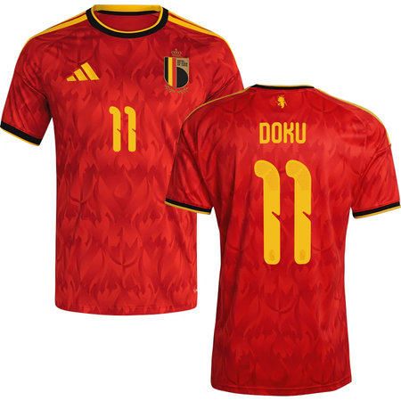 DOKU #11 Belgium Home Soccer jersey World Cup 2026 — view 1