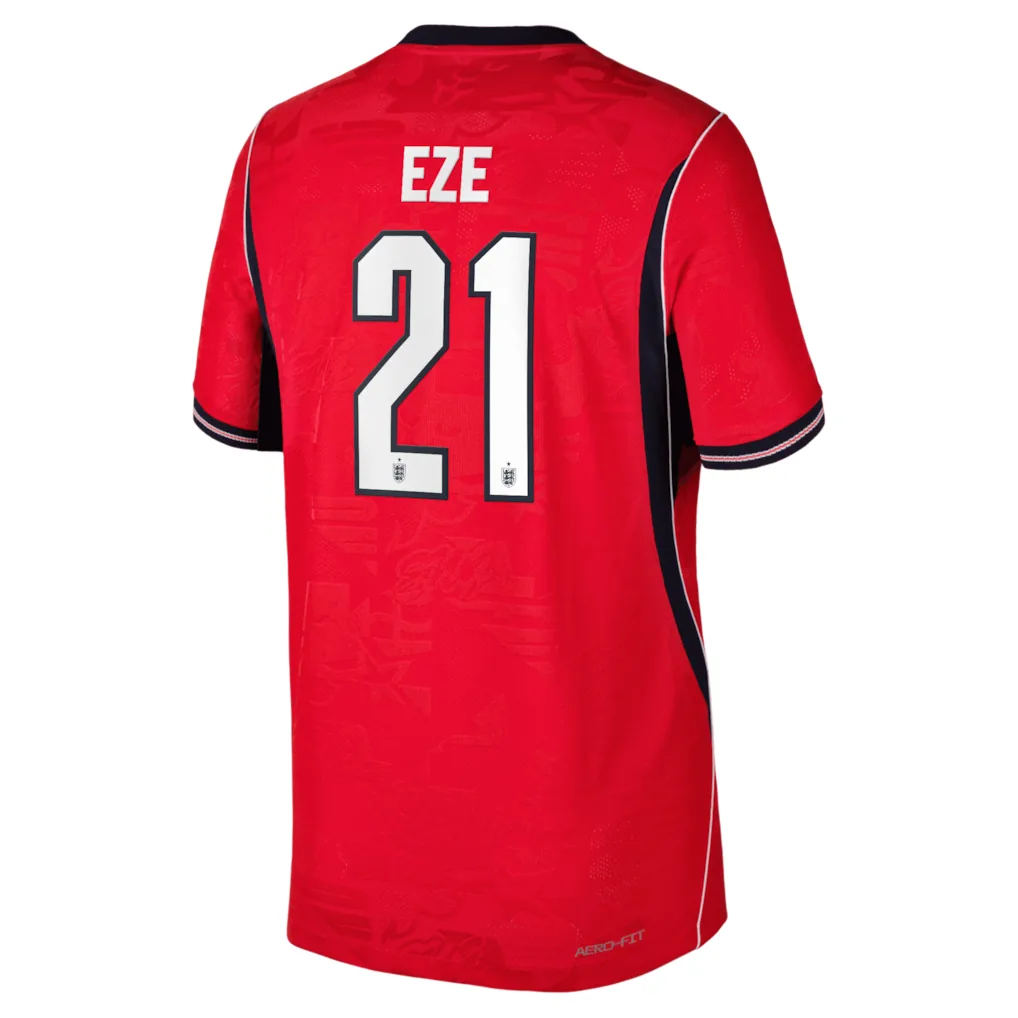 England Nike Away Aero-FIT Match Shirt 2026 - Kids with Eze 21 printing — view 3