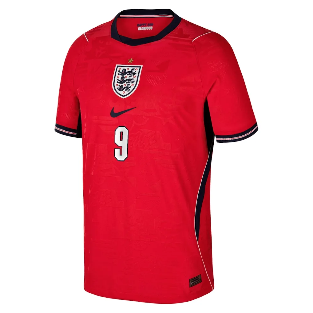 England Nike Away Aero-FIT Match Shirt 2026 - Kids with Kane 9 printing — view 2
