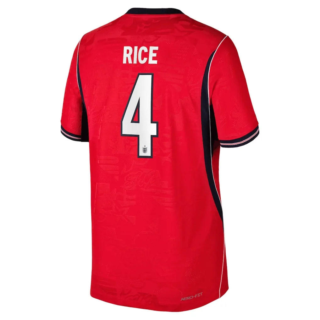 England Nike Away Aero-FIT Match Shirt 2026 - Kids with Rice 4 printing — view 3
