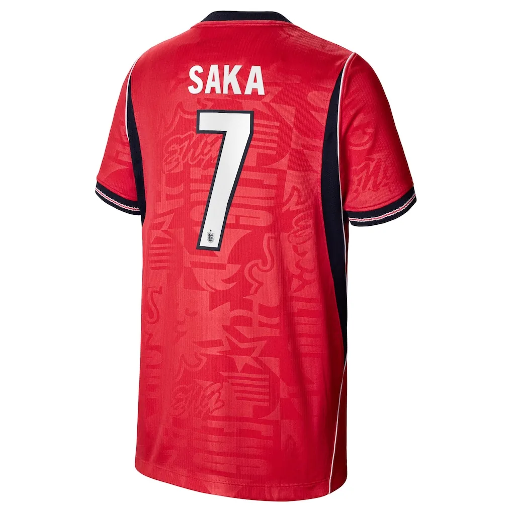 England Nike Away Stadium Shirt 2026 - Kids with Saka 7 printing — view 3