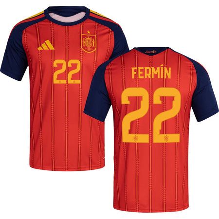 FERMÍN #22 Spain Home Soccer jersey World Cup 2026 — view 1