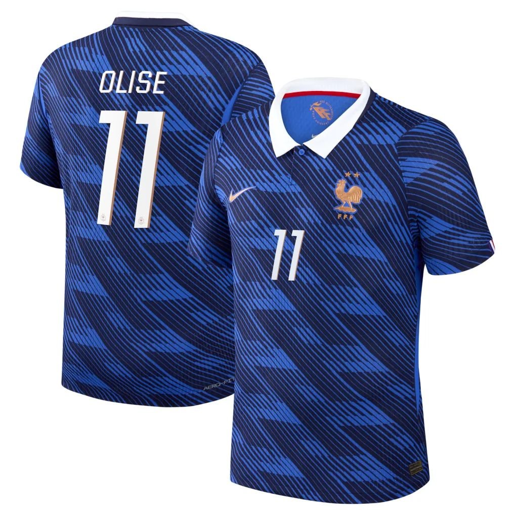 France Nike Home Aero-Fit Match Shirt 2026 with Olise 11 printing
