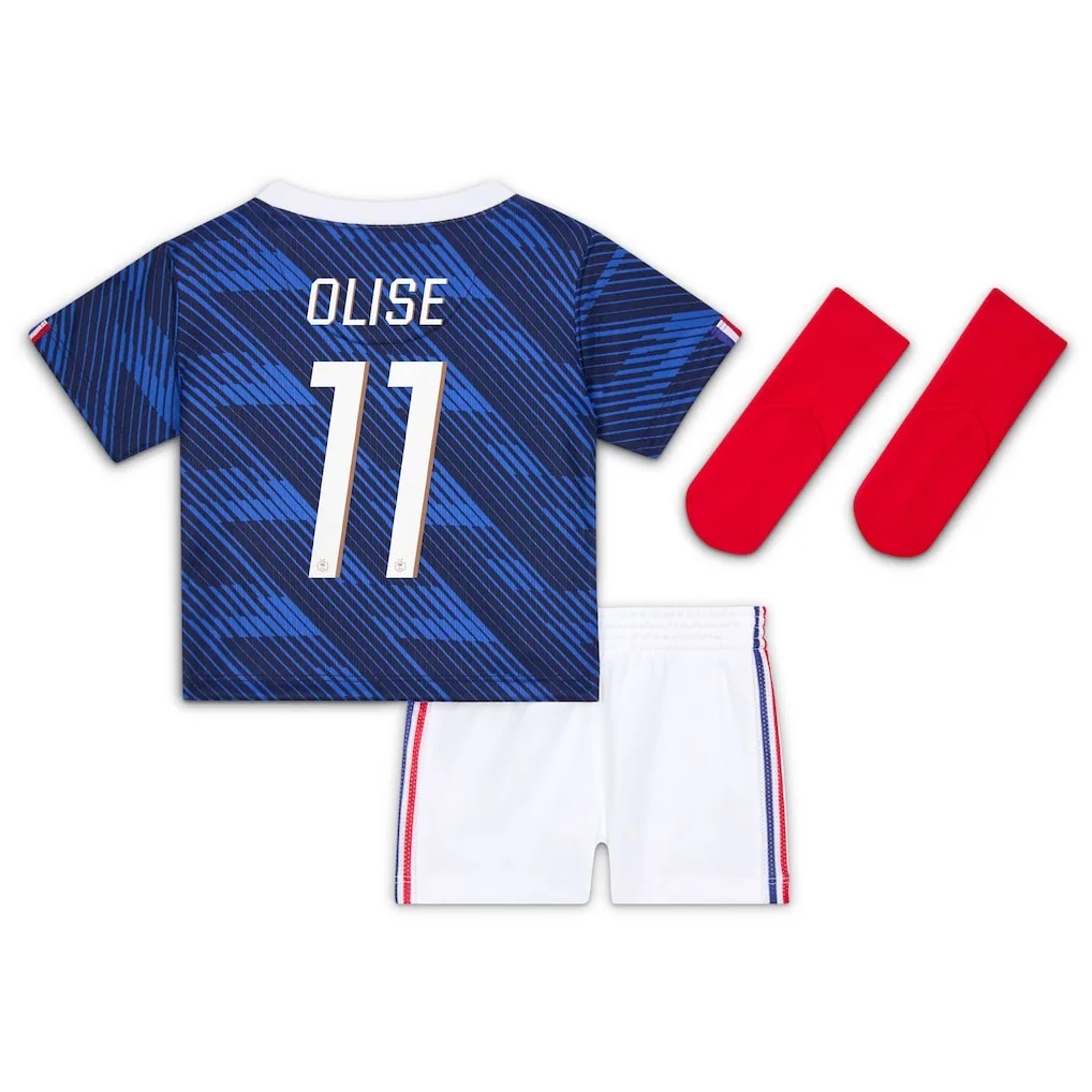 France Nike Home Stadium Kit - 2026 - Infant with Olise 11 printing — view 3