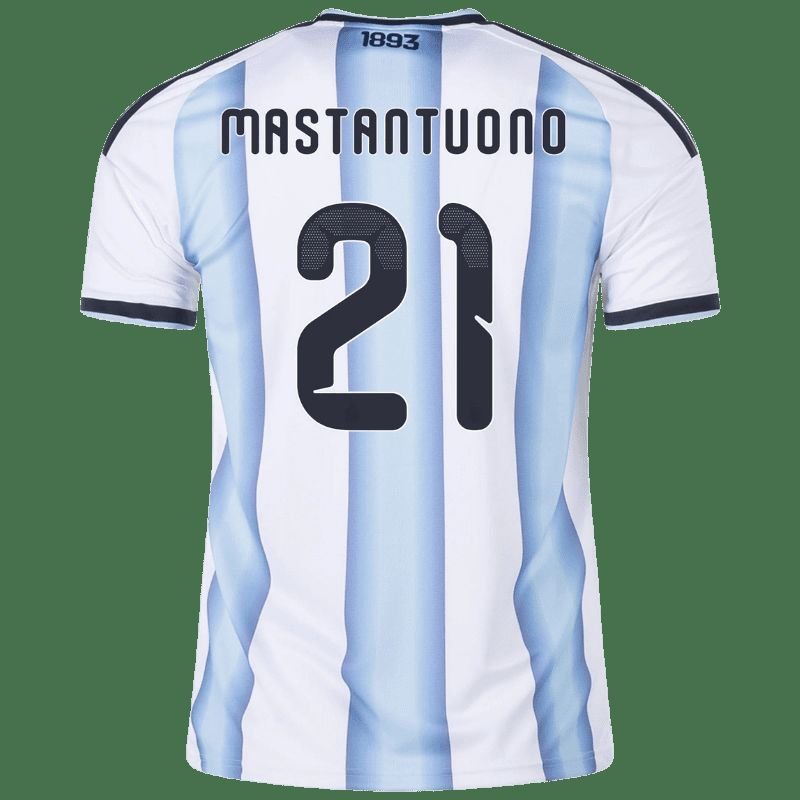 Franco Mastantuono Argentina 26/27 Home Jersey