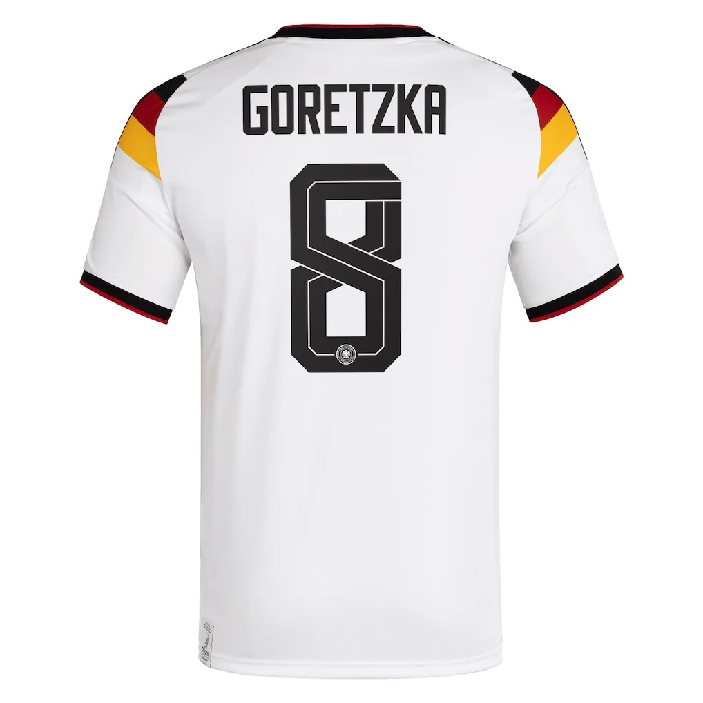 Germany National Team adidas Home Shirt 2026 with Goretzka 8 printing — view 3