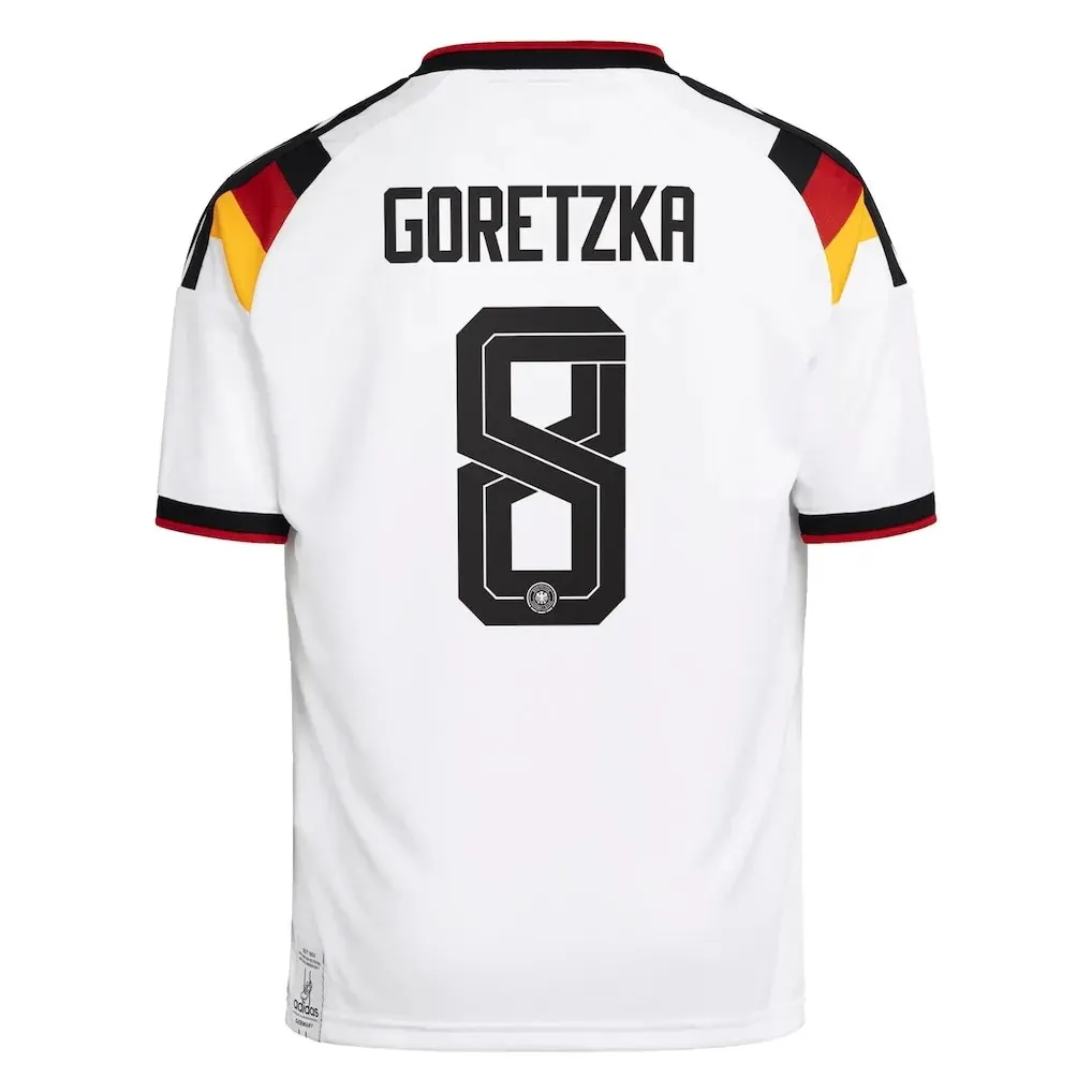 GORETZKA #8 Germany Home Long Sleeve Soccer jersey World Cup 2026 — view 3