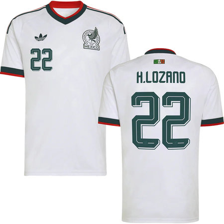 H.LOZANO #22 Mexico Away Soccer jersey World Cup 2026 — view 1