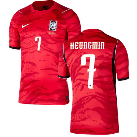 HEUNGMIN #7 South Korea Home Soccer jersey World Cup 2026 — view 1