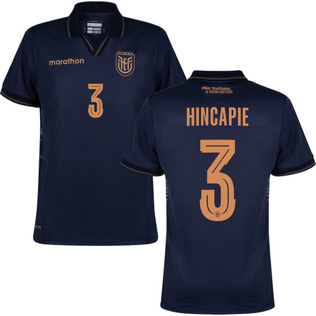 HINCAPIE #3 Ecuador Away Soccer jersey World Cup 2026 — view 1