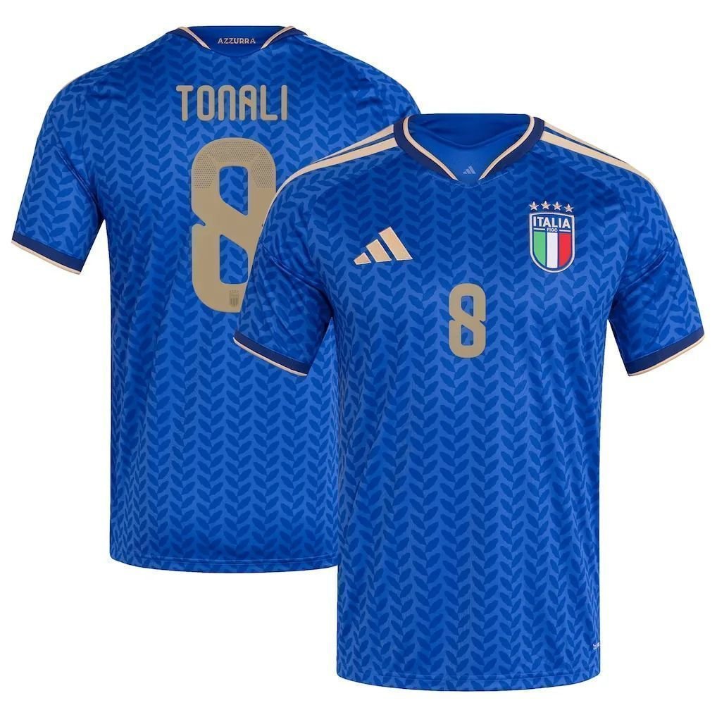 Italy adidas Home Shirt 2026 with Tonali 8 printing
