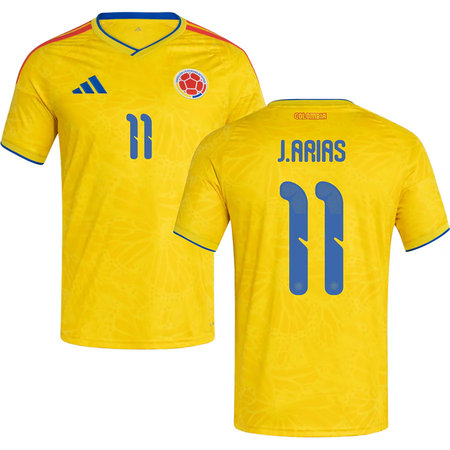 J.ARIAS #11 Colombia Home Soccer jersey World Cup 2026