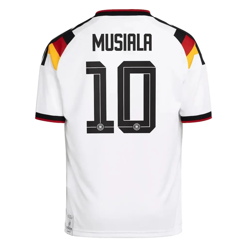 Jamal Musiala #10 Germany Home Long Sleeve Soccer jersey World Cup 2026 — view 3