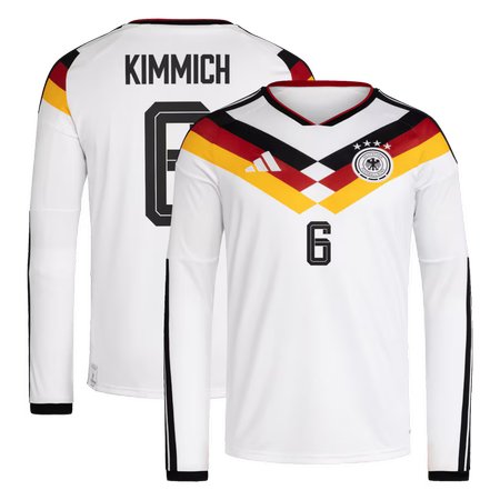 Joshua Kimmich #6 Germany Home Long Sleeve Soccer jersey World Cup 2026 — view 1