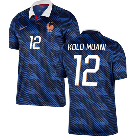 KOLO MUANI #12 France Home Soccer jersey World Cup 2026 — view 1