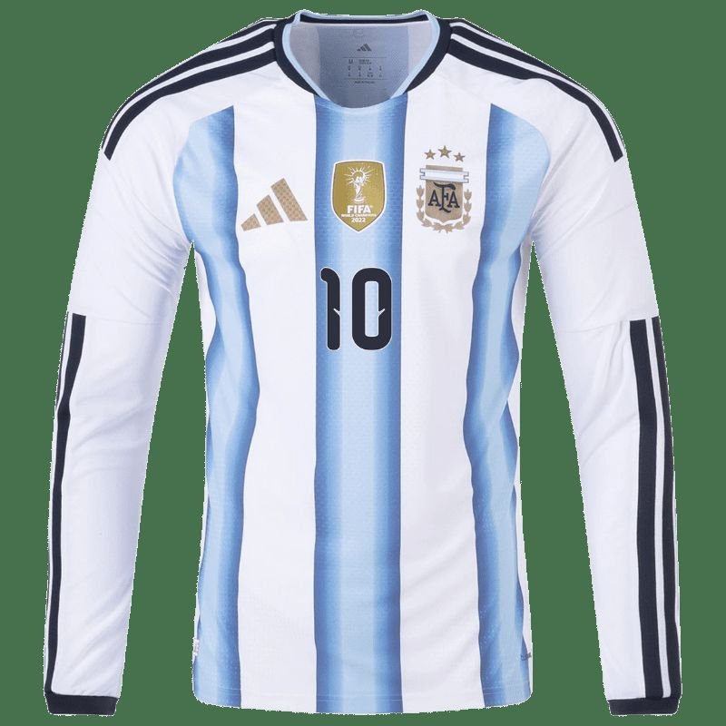 Lionel Messi Argentina 26/27 Long Sleeve Authentic Home Jersey view 2