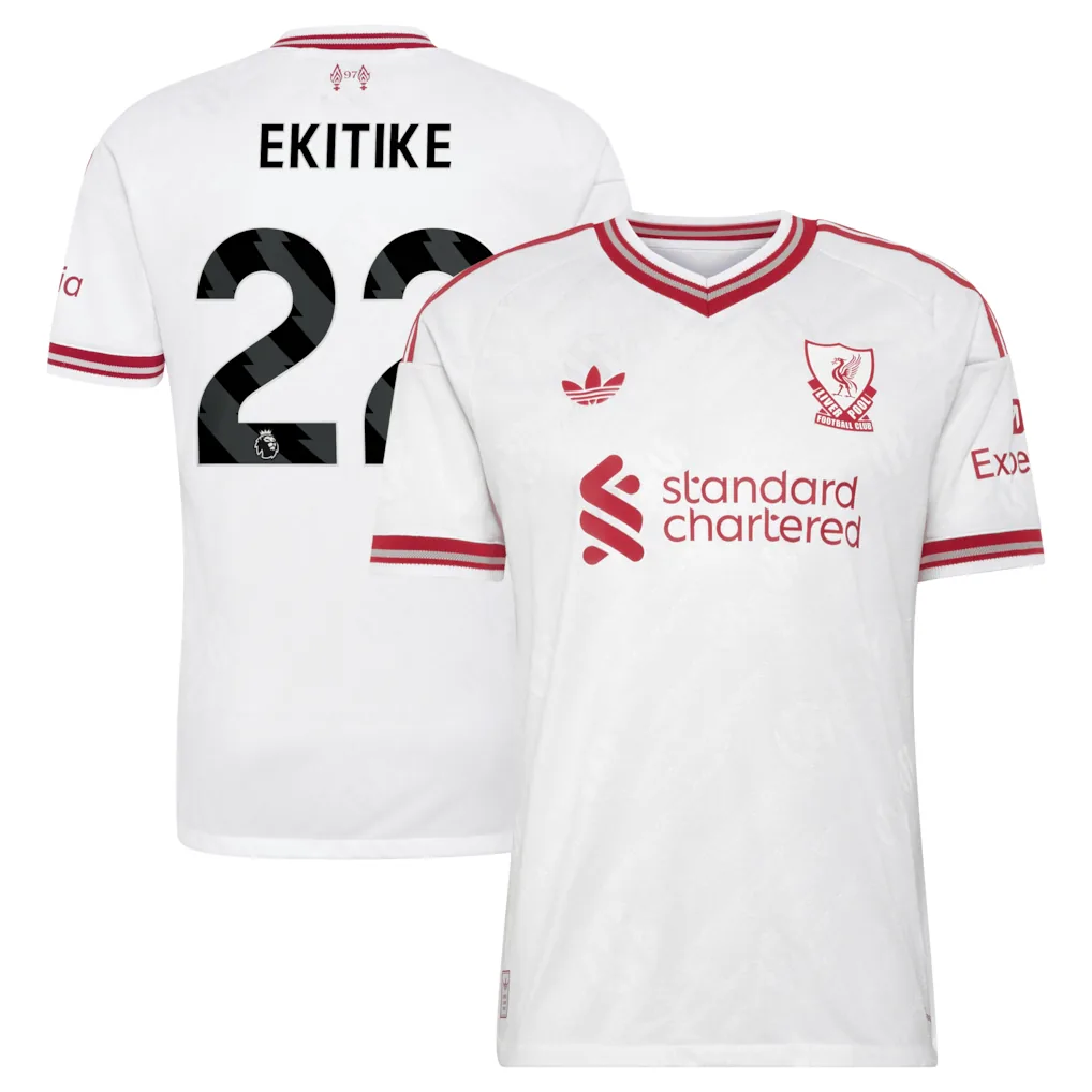 Liverpool adidas Away Authentic Shirt 2026-27 with Ekitike 22 printing — view 1